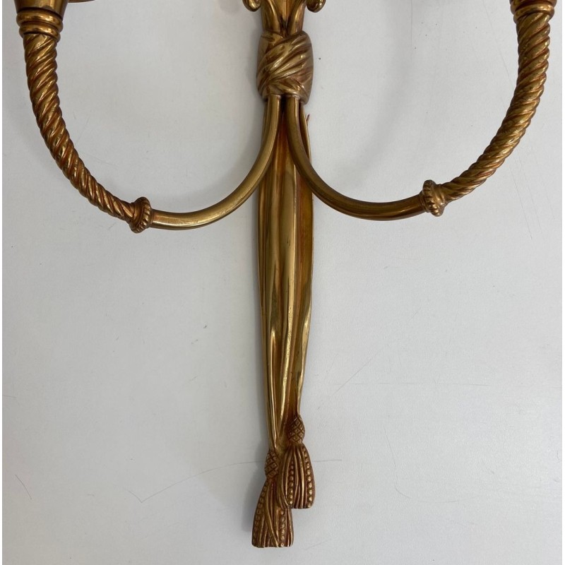 Paire d'Appliques en Bronze de Style Louis XVI