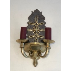 Pair of Art Deco Wall Lights in the style of Jules Leleu