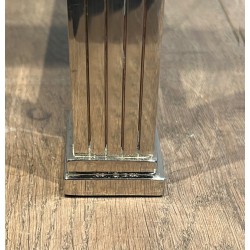 Neoclassical Style Chrome and Brass Desk, Italian Work, circa 1970