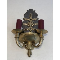 Pair of Art Deco Wall Lights in the style of Jules Leleu