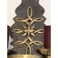 Pair of Art Deco Wall Lights in the style of Jules Leleu