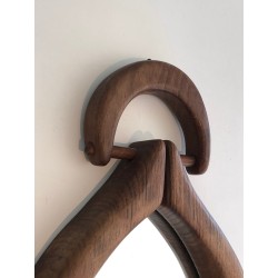 Miroir Brutaliste de Forme Ovale, Travail Français, vers 1950