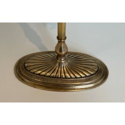 Garniture de Cheminée en Laiton de Style Néoclassique, Travail Français, vers 1970