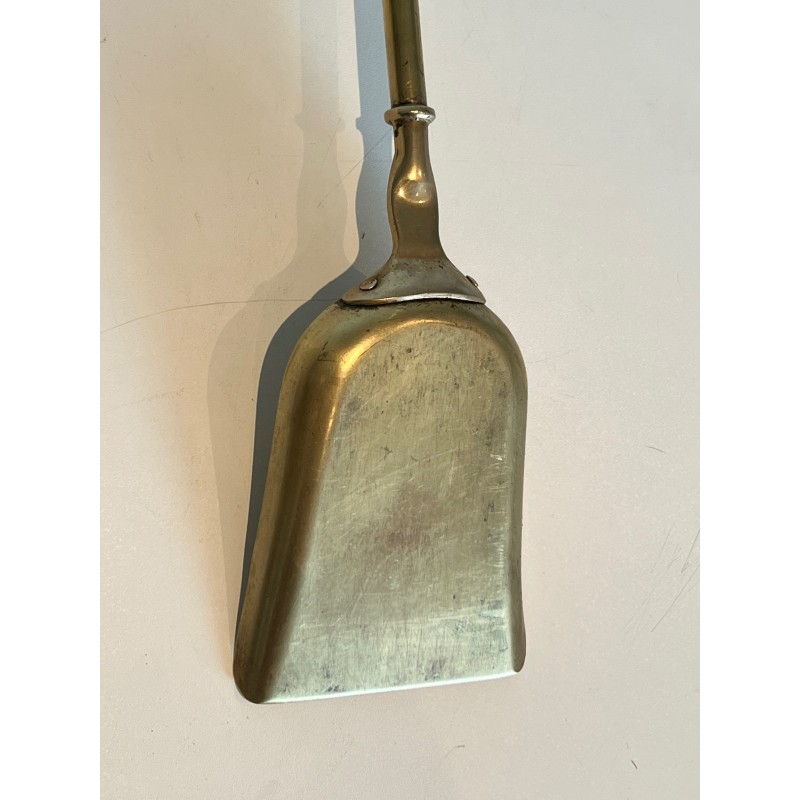 Garniture de Cheminée en Laiton de Style Néoclassique, Travail Français, vers 1970