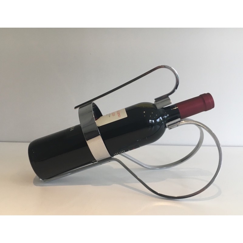 Silver-Plated Wine Bottle Holder, French Work, circa 1930