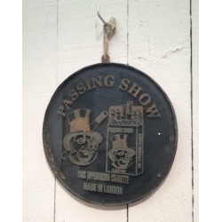 Rare Victorian Engraved Glass and Metal Shop Sign, London Tobacconist, circa 1900