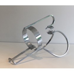 Porte-Bouteille en Métal Argenté, Travail Français, vers 1930