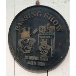 Rare Victorian Engraved Glass and Metal Shop Sign, London Tobacconist, circa 1900