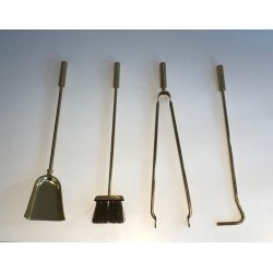 Nécessaire de Feu Design en Laiton, Travail Français, vers 1970