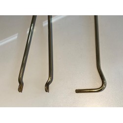 Brass Design Fireplace Tools Set, French Work, circa 1970