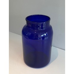 Paire de Vases Bleu Cobalt, Travail Français, vers 1970