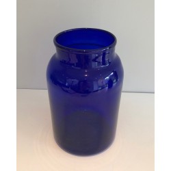Paire de Vases Bleu Cobalt, Travail Français, vers 1970