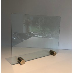 Pare-Feu en Verre et Laiton