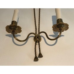 Paire d'Appliques en Bronze de Style Louis XVI