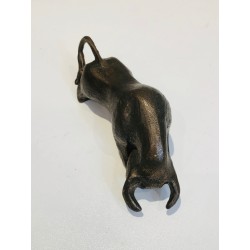 Sculpture en Bronze Représentant un Taureau. Cachet en Creux