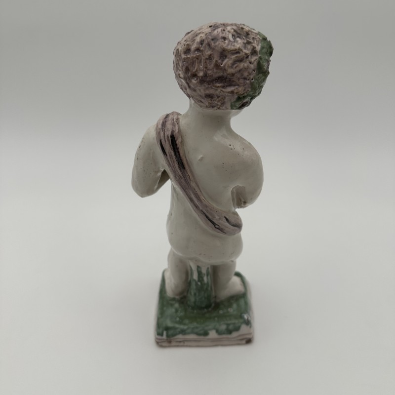 Pair of Brussels Faience Allegorical Figures of the Seasons, Late 18th - Early 19th Century.