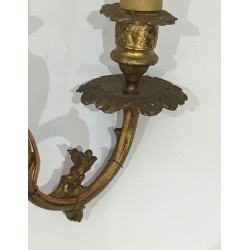 Paire d'Appliques de Style Louis XV en Bronze, Travail Français, vers 1920