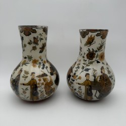 18th C. Arte Povera Vases | Italian Chinoiserie Antiques