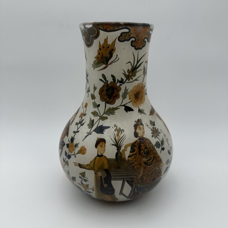 18th C. Arte Povera Vases | Italian Chinoiserie Antiques