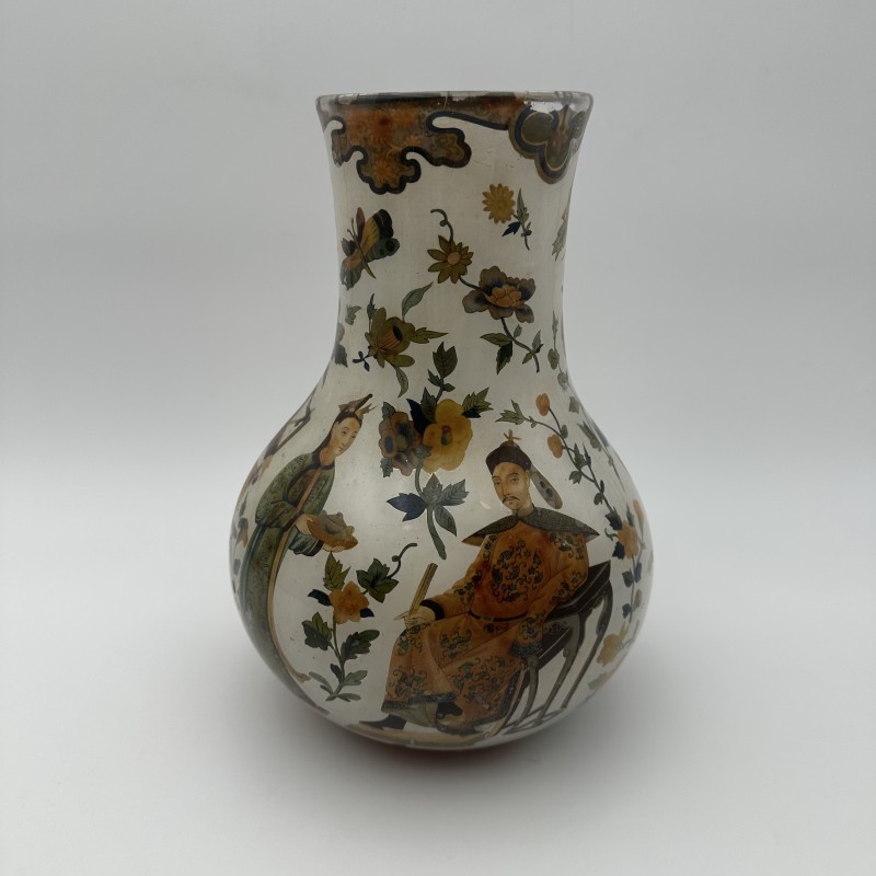 18th C. Arte Povera Vases | Italian Chinoiserie Antiques