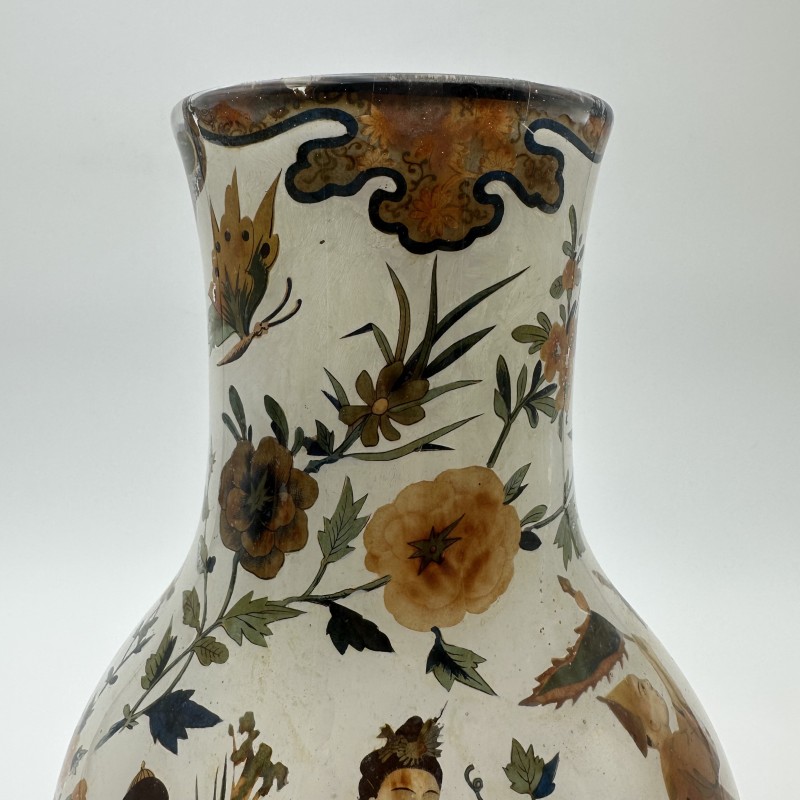 18th C. Arte Povera Vases | Italian Chinoiserie Antiques