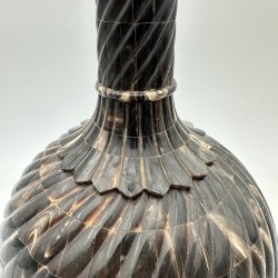 Bouteille Cérémonielle Corne & Laiton | Années 1980