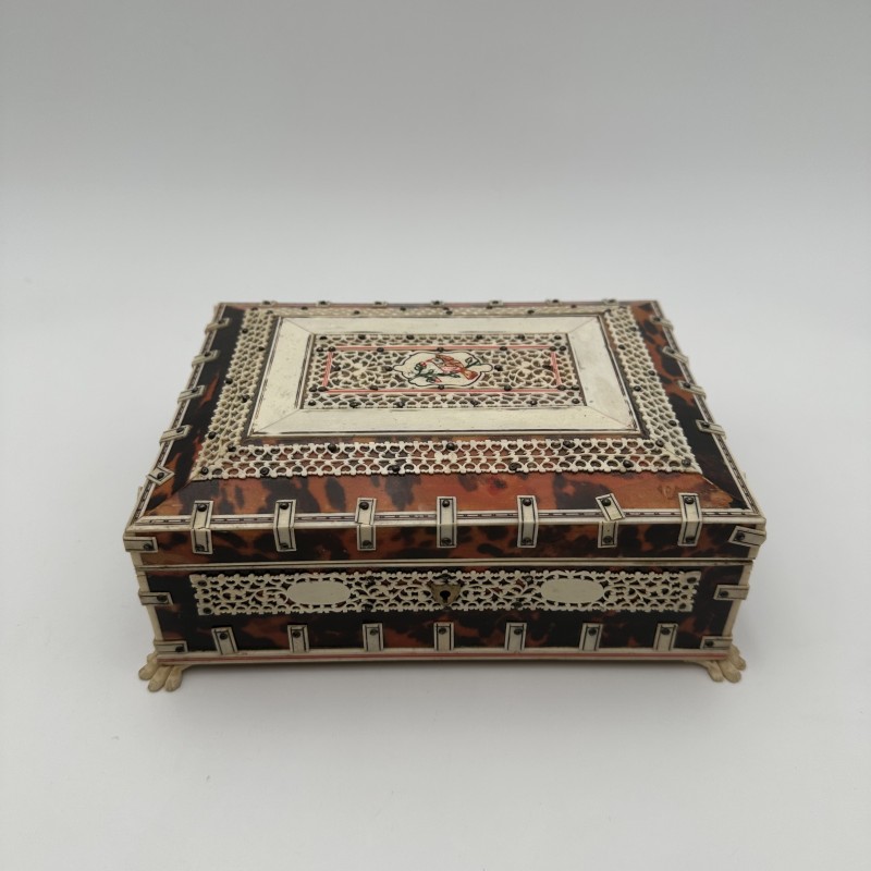 Coffret Anglo-Indien Écaille et Os | Vizagapatam XIXe