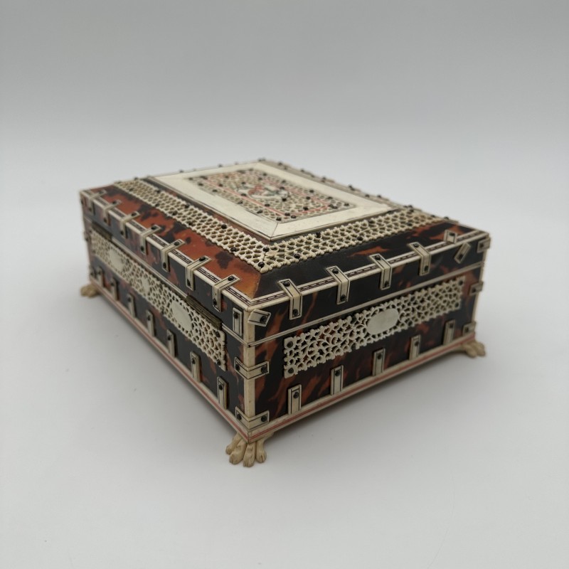 Coffret Anglo-Indien Écaille et Os | Vizagapatam XIXe