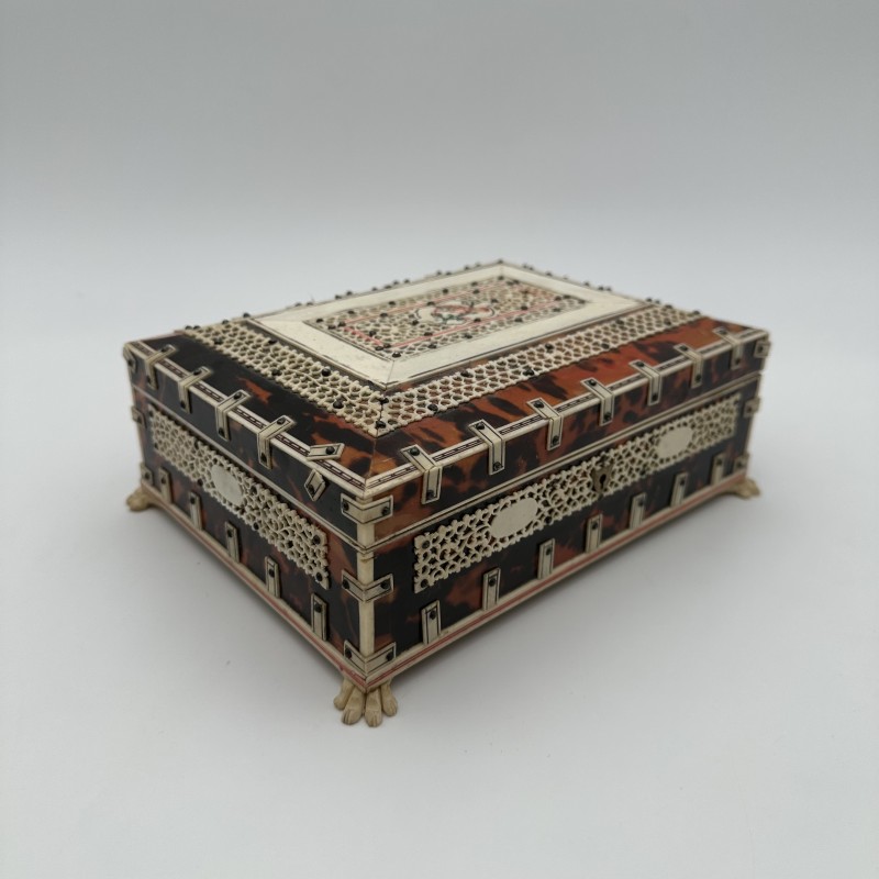 Coffret Anglo-Indien Écaille et Os | Vizagapatam XIXe