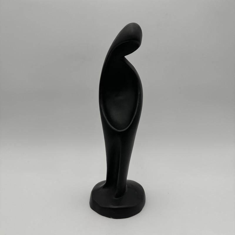1960s Black Ceramic Madonna Sculpture | Georges Jouve Style