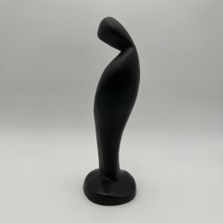 1960s Black Ceramic Madonna Sculpture | Georges Jouve Style