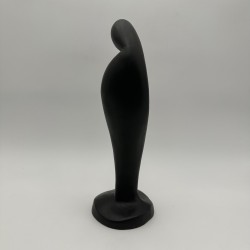 1960s Black Ceramic Madonna Sculpture | Georges Jouve Style