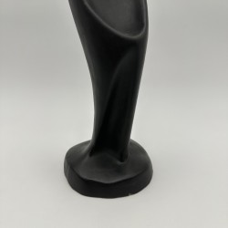 1960s Black Ceramic Madonna Sculpture | Georges Jouve Style