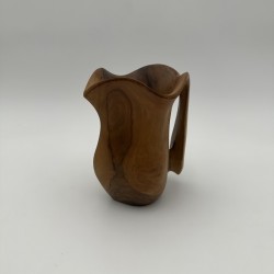 Walnut Pitcher Alexandre Noll Style | 1950s Wood Sculpture