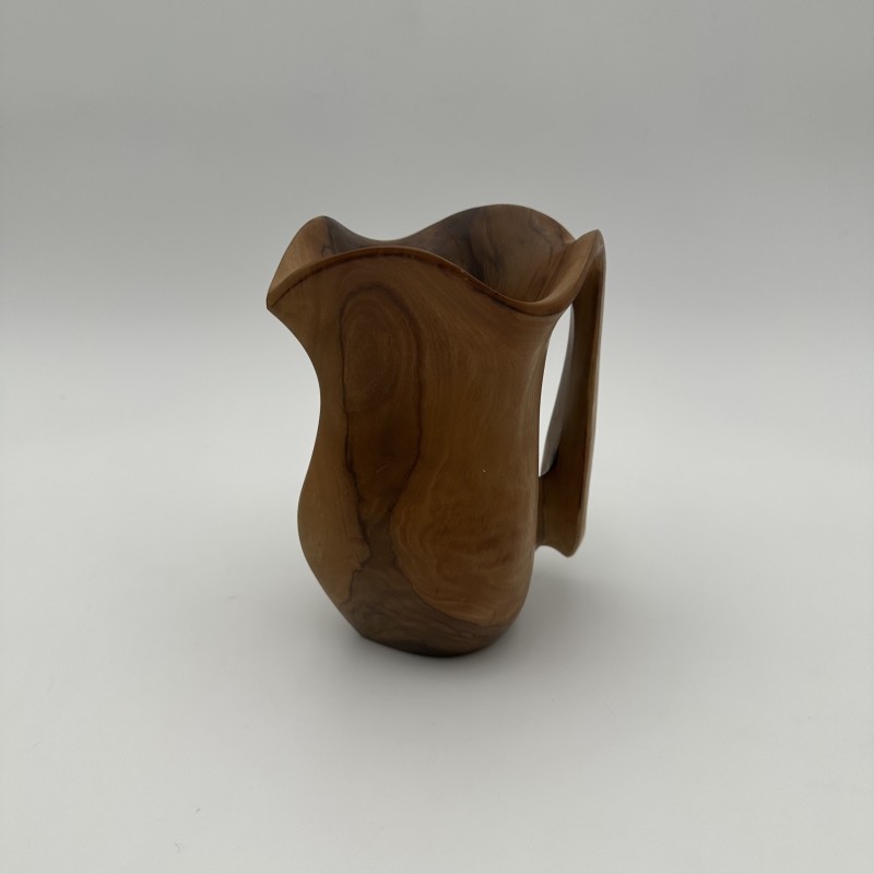 Walnut Pitcher Alexandre Noll Style | 1950s Wood Sculpture