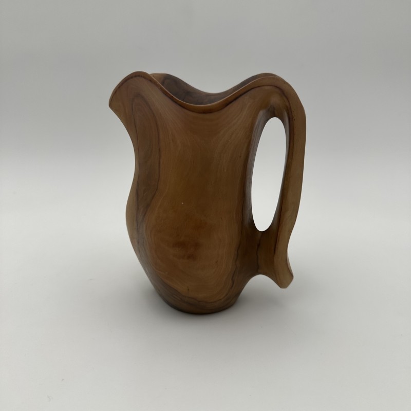 Walnut Pitcher Alexandre Noll Style | 1950s Wood Sculpture