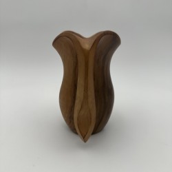 Walnut Pitcher Alexandre Noll Style | 1950s Wood Sculpture