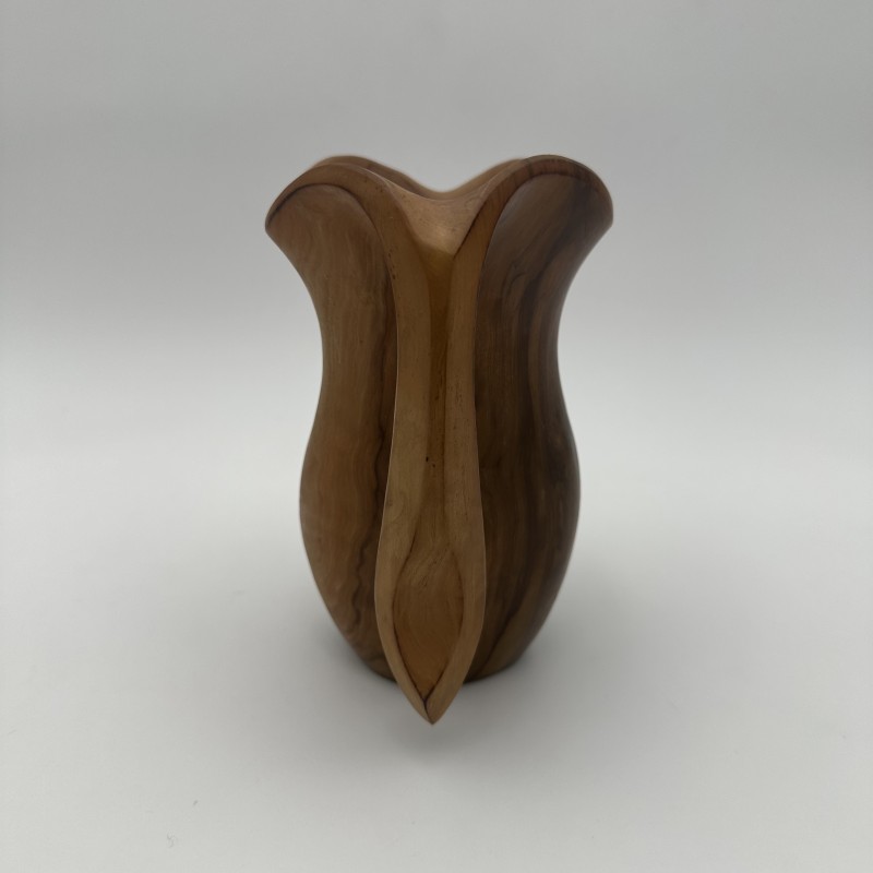 Walnut Pitcher Alexandre Noll Style | 1950s Wood Sculpture