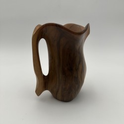 Walnut Pitcher Alexandre Noll Style | 1950s Wood Sculpture