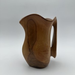 Walnut Pitcher Alexandre Noll Style | 1950s Wood Sculpture