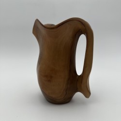Walnut Pitcher Alexandre Noll Style | 1950s Wood Sculpture