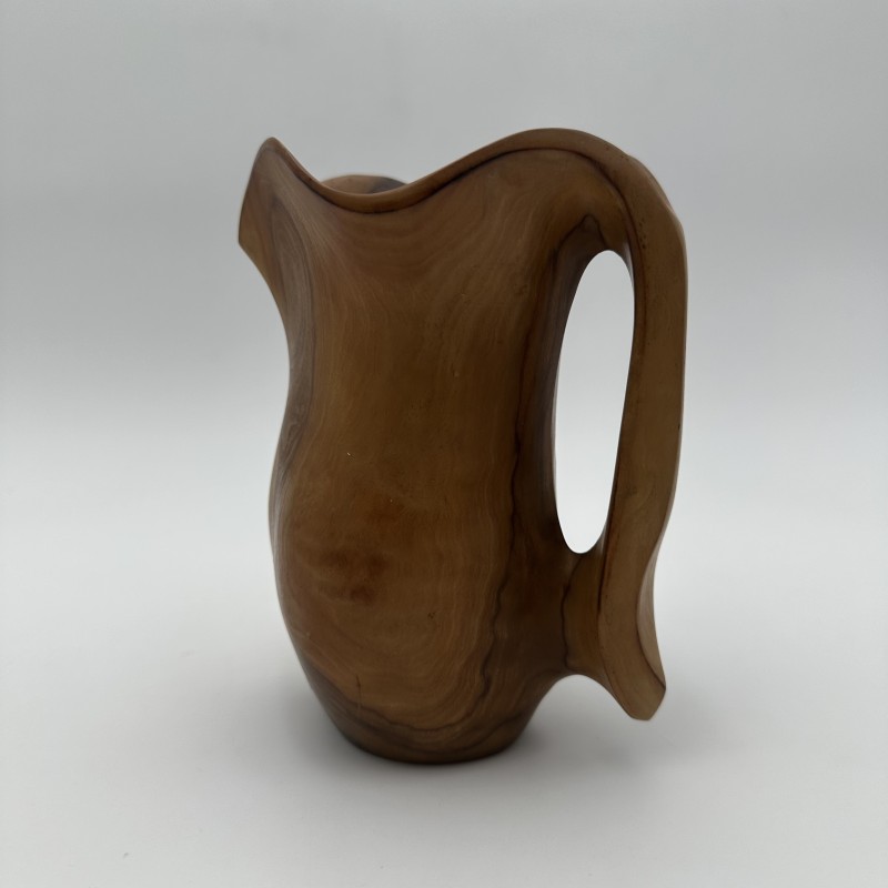 Walnut Pitcher Alexandre Noll Style | 1950s Wood Sculpture