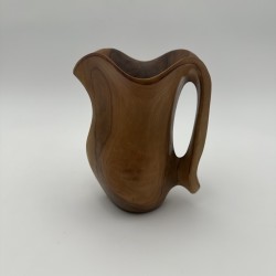 Walnut Pitcher Alexandre Noll Style | 1950s Wood Sculpture