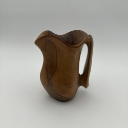 Walnut Pitcher Alexandre Noll Style | 1950s Wood Sculpture