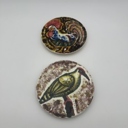 Vallauris Ceramic Plates | Roger Capron Style 1950s