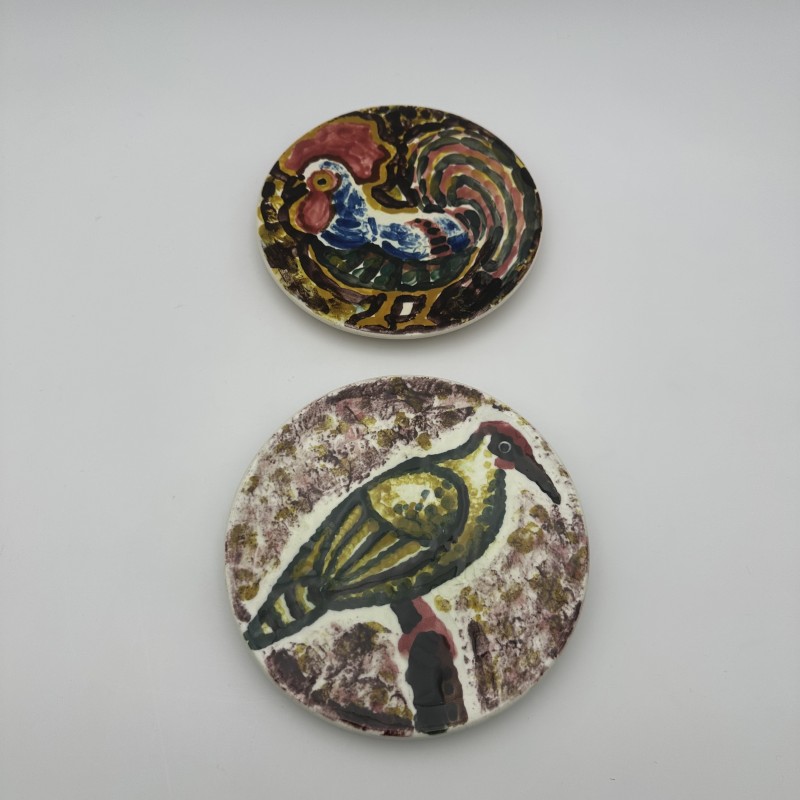 Vallauris Ceramic Plates | Roger Capron Style 1950s