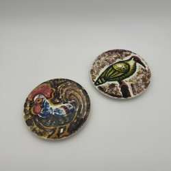 Assiettes Céramique Vallauris | Style Roger Capron Années 50