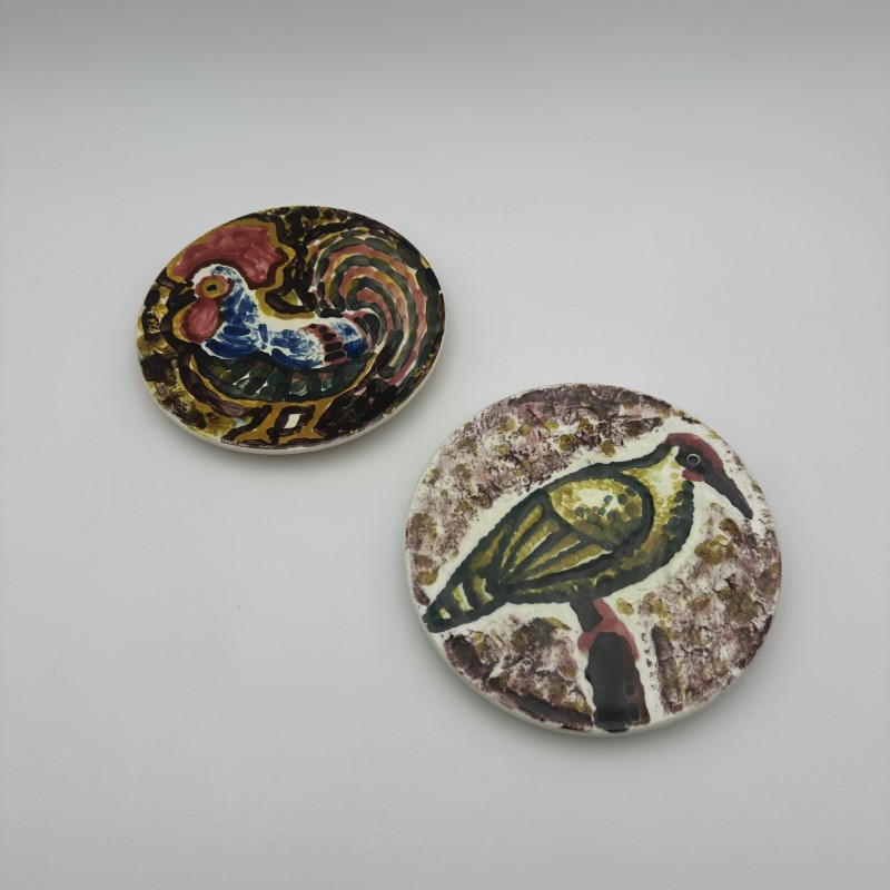 Assiettes Céramique Vallauris | Style Roger Capron Années 50