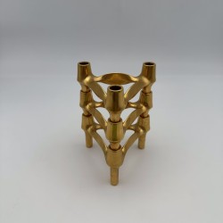 Gold BMF Nagel Quist Modular Candle Holders | 1970s Design