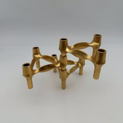 Gold BMF Nagel Quist Modular Candle Holders | 1970s Design